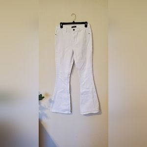 White bell bottom jeans